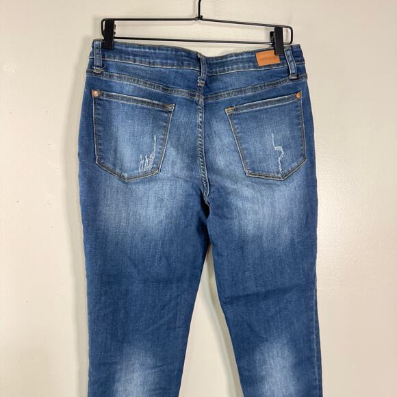 Judy Blue Women's Relaxed Fit Jeans Stretch Ankle Mid RiseMed Wash Size 31 - Picture 5 of 9